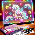 Led Drawing Board For Girls, Usb-c 10" 7 Colors Diy Doodle Glow Tablet, Pens,. Fixed Price $38.73.