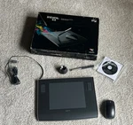 Wacom 6X8 Intuos Usb Graphics Tablet Model: PTZ-630 With Pen And Mouse. Fixed Price $45.00.