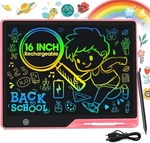 Poperfun Lcd Writing Tablet For Kids, Rechargeable Drawing 16 Inch, Pink. Fixed Price $20.41.