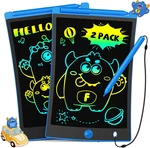 Tekfun 2 Pack Lcd Writing Tablet With Stylus, 8.5IN Erasable Doodle Board Mess. Fixed Price $23.99.