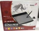 Genius G-pen F610 Ultra Slim Usb Tablet With Box No. Fixed Price $49.00.