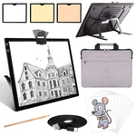 Elice Rechargeable A3 Light Pad With Carry Bag, Top Clip, Foldable Stand, C.... Fixed Price $77.42.