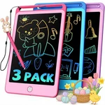 Tekfun 3 Pack Lcd Writing Tablet For Kids, 8.5 Inch Blue+pink+purple Doodle B.... Fixed Price $30.46.