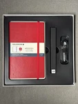 Moleskine Smart Writing Set Paper Notebook + Pen Scarlet Red G/M2 NWP-F70. Fixed Price $119.95.