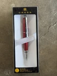 Cross Formula Red Gel Ink Rollerball Pen W/ Chrome Appointments AT0555-7. Fixed Price $25.00.