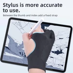 1PC Artist Drawing Glove For Any Graphics Table 2-FINGER Anti-fouling. Fixed Price $5.88.