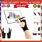 Ultrathin Artist Glove Set: 2-PACK Comfortable Palm Rejection Digital. Fixed Price $24.99.