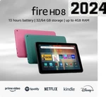 Brand New 12TH Gen Amazon Fire 8" Hd Tablet Alexa 32GB Black/emerald/hibiscus. Fixed Price $74.85.