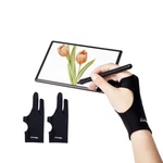 2 Pack Two-finger Artist Gloves Digital Drawing For Left Right Hand. Fixed Price $12.73.