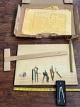 Vintage Alvin Mechanical Drawing Board Sketch Painting With Tools. Fixed Price $98.97.