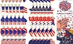 60PCS American Flag Charms 4TH Of July For Jewelry Making. Fixed Price $26.88.