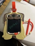 Boogie Board Writing Tablet With Dog Cover For Kids, Press Nose To Clear. Fixed Price $8.88.