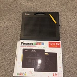 Picassotiles Magnetic Drawing Board 748 Beads Pad Large 12X10 Inch Stem Writing. Fixed Price $29.99.