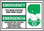 Accuform Signs Eye Wash Sign, 18CM X 25CM, Grn And Bk/wht SBMFSD928MVP. Fixed Price $15.28.