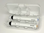 Epson Easy Interactive Orange & Blue ELPPN04 Stylus Pens Magnetic Case. Fixed Price $29.99.