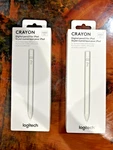 Brand New Logitech Crayons F00012 Digital Pencils Usb-c Silver (stylus). Fixed Price $89.95.