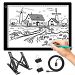 A4 Led Light Pad Tracing, Adjustable Brightness Drawing Board Fordi.... Fixed Price $29.74.