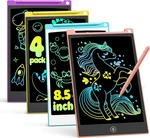 Tecjoe 4 Pack Lcd Writing Tablet, 8.5 Inch Colorful Drawing Board, Kids Travel. Fixed Price $13.99.