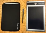 Improv Electronics Boogie Board Erasable Tablet W/case And Stylus Black WT12093. Fixed Price $14.95.
