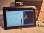 Lenovo Thinkvision Usb Monitor LT1423P Wide W/ Stand, Cable, Adapter. Fixed Price $180.00.