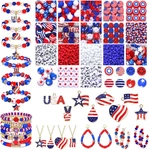 Cealxheny 1050PCS+ American Flag Charms 4TH Of July Patriotic Beads For Jewelry. Fixed Price $24.33.