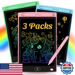 3 Pack 8.5" Lcd Writing Tablet For Kids, Erasable Doodle Board, Drawing Pad Gift. Fixed Price $10.19.
