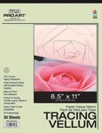 Pro Art Tracing Paper Pad, 8X11 - 50 Sheet Tape Bound Highly Transparent. Fixed Price $27.50.