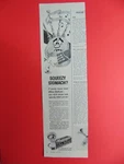 1964 Alka-seltzer Squeezy Stomach Speedy Art Print Ad. Fixed Price $6.00.