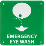 Graphic Facility Signs - Emergency Eye Wash Plastic 7X7 Accuform Manufacturing. Fixed Price $20.82.