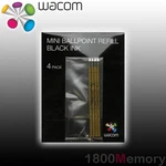 Wacom 4 Mini Ballpoint Refill Black Pen Nibs ACK-203-07 For Inkling MDP-123. Fixed Price $28.12.