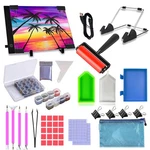 Lirunqiu 59 Pcs Diamond Painting A4 Led Light Pad, Multi-color. Fixed Price $40.86.