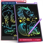Tecjoe 2 Pack Lcd Writing Tablet, 8.5 Inch Colorful Doodle Board Drawing. Fixed Price $15.95.