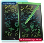 2 Pack Genialba Lcd Writing Tablet 8.5-INCH Colorful Doodle Board, Toddler Lea. Fixed Price $15.17.