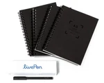 Livepen From Livescribe Is Their Smart Bundled W/ 4 Spiral Notebooks. Fixed Price $60.00.