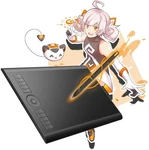 Gaomon M10K Drawing Tablet, 10X6 Inch Large Graphics With Touch Ring, .... Fixed Price $56.89.