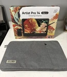Xp-pen Artist Pro Gen 2 Graphics Tablet Wired Drawing Display MD140FH W/ Case. Fixed Price $195.50.
