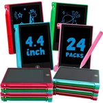 Lcd Writing Tablet 4.4 Inch Erasable Reusable Kids Doodle Board 24 Pack Mini. Fixed Price $51.99.