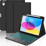 Coo For Ipad (A16) 11TH 10TH Generation Case With Keyboard, 7 Colors Backlit Mag. Fixed Price $44.79.