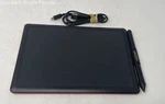 One By Wacom Red Creative Graphics Tablet With Pen Model CTL-472 Not Tested. Fixed Price $29.99.