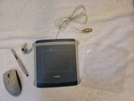 Wacom ET-0405A-U Steel Blue Tablet, Pen And Mouse Bundle. Fixed Price $24.00.