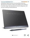 Digidraw TW410 Wireless Drawing Tablet 6X4 Inch.. Fixed Price $50.00.