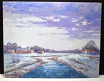 J Alvin Storck Painting "sky Line Farm" 1959 Oil On Board Chicago Artist. Fixed Price $149.99.