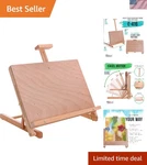 Versatile Wooden Easel For Artists - Holds 23" Canvas, Perfect Home & Studio. Fixed Price $60.00.