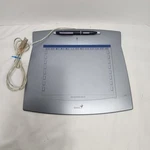 Genius I608 Mousepen Tablet Silver 8X6" W/stylus - Tested. Fixed Price $28.65.