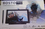 New Bosto 16HD Series Drawing Tablet 15.6" Screen Finger Touch Available Graphic. Fixed Price $250.00.